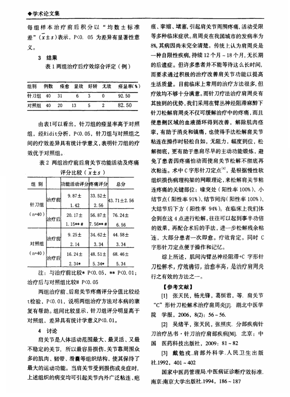 C字形针刀整体松解术